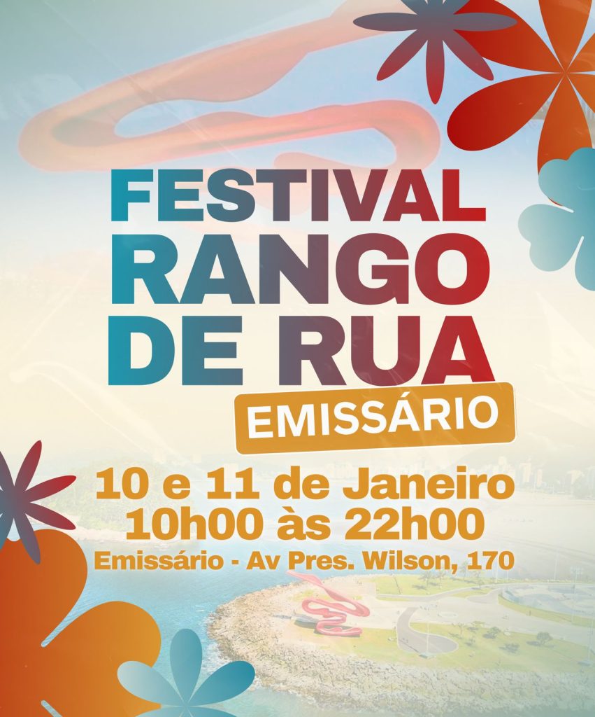 Festival Rango de Rua estreia em Santos com música e gastronomia no Emissário