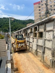 Santos inicia obras de ampliação em cemitério