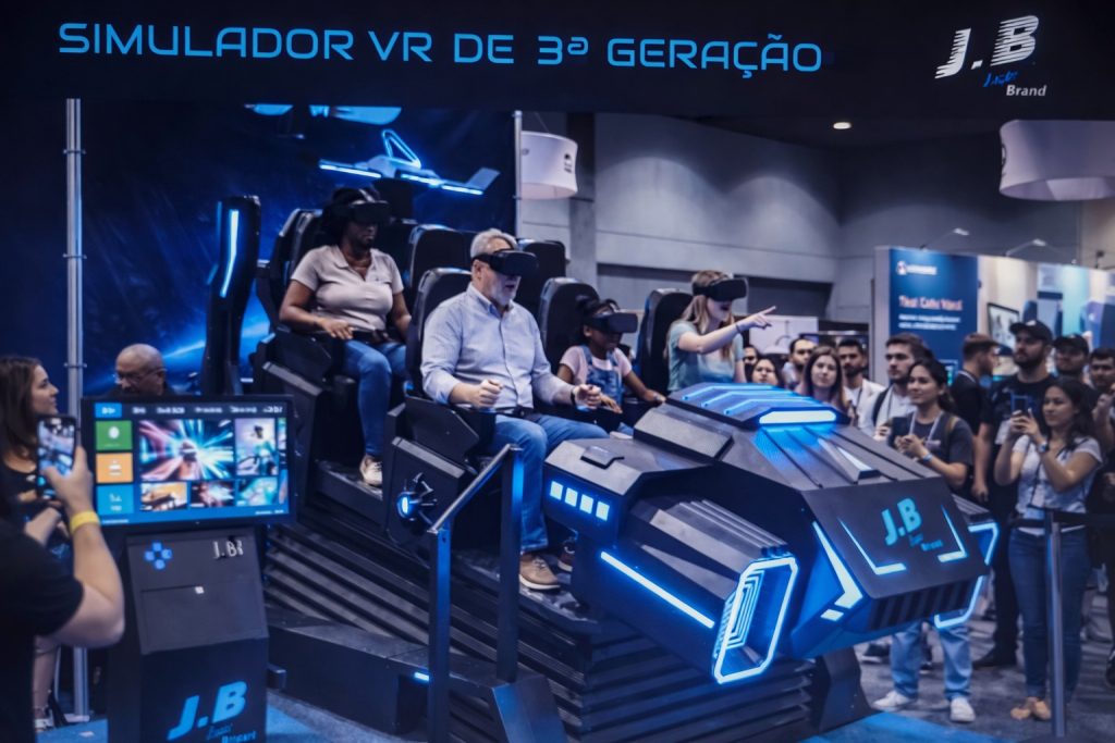 Shopping Parque Balneário recebe simulador de realidade virtual em Santos