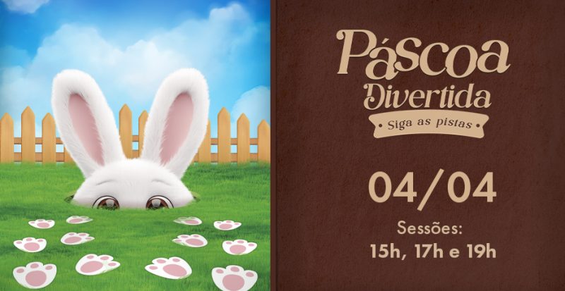 Coelhinho da Páscoa distribui mini-ovos em ação gratuita no Litoral Plaza