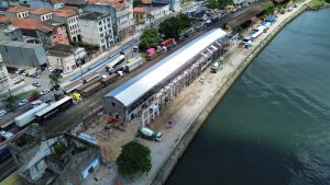 Parque Valongo: concretagem do piso do Armazém 3 será concluída nesta semana