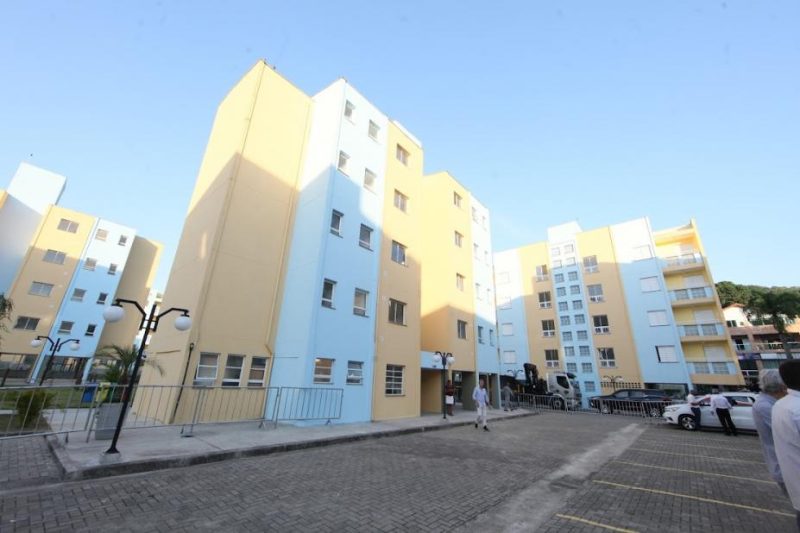 Prédio do conjunto habitacional de Santos