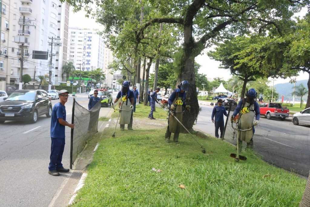 Santos vai ampliar corte de mato e grama em 67%
